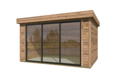 Abri de jardin en bois Scala 2 Lasita Maja surface extérieure totale 12,2m²