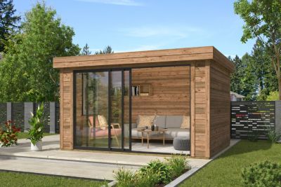 Abri de jardin en bois Scala 2 Lasita Maja surface extérieure totale 12,2m²