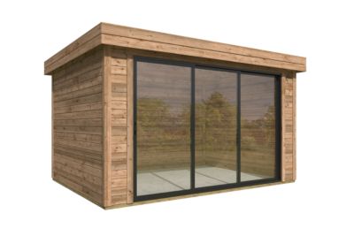 Abri de jardin en bois Scala 2 Lasita Maja surface extérieure totale 12,2m²
