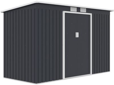 Abri de jardin en métal avec toit monopente "Orlando"  3,64 m²  Gris