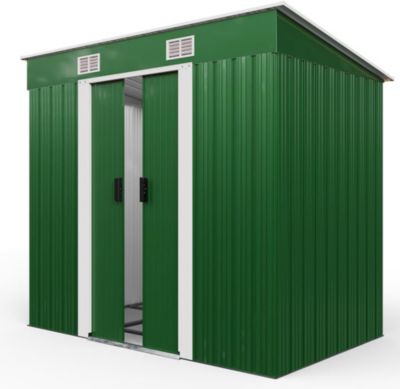 Abri de Jardin en Metal avec Fondation Porte Coulissante