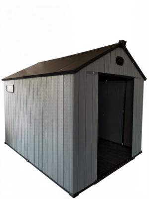 Abri de jardin en résine 2,42 x 3,02 m avec plancher