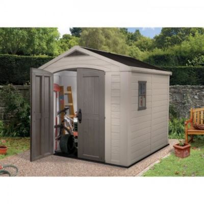 Abri de jardin en résine 6,6 m² KETER Sydney 88 Beige et Marron