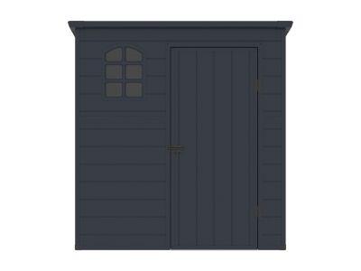 Abri de jardin en résine anthracite 2,09 m² - NERIO