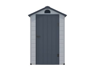 Abri de jardin en résine gris 1,39 m² - CESIO