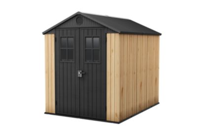 Abri de jardin en résine imitation bois Darwin 68 Carolina Keter surface extérieure 4,5 m²