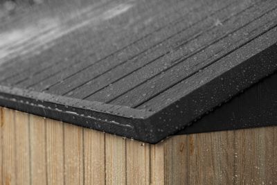 Abri de jardin en résine imitation bois Darwin 68 Carolina Keter surface extérieure 4,5 m²