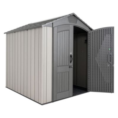 Abri de jardin en résine Stormdust Lifetime coloris gris & anthracite surface extérieure 4,58 m²