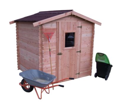 Abri de jardin Habrita bois l.231 x P.204 x H.212,6 cm surface totale 4,28m²