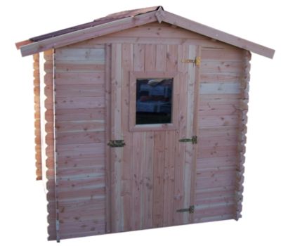 Abri de jardin Habrita bois l.231 x P.204 x H.212,6 cm surface totale 4,28m²