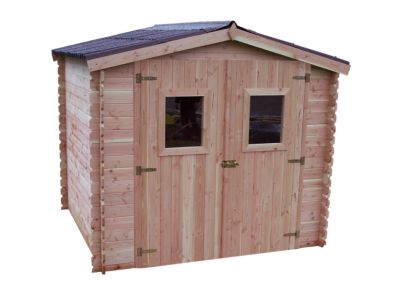 Abri de jardin Habrita bois l.263 x P.217 x H.212 cm surface totale 5,71m²
