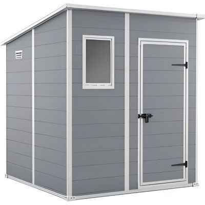 Abri de jardin - KETER - Manor Pent 66 - 3.20 m² - Résine - Gris