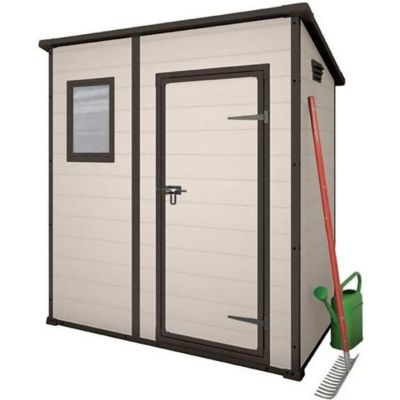 Abri de jardin - Keter - Manor Pent K217367 - Résine renforcée - Plancher inclus - Couleur beige
