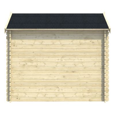 Abri de jardin Klikstrom Belaïa bois naturel ép.28 mm surface totale 5,9 m²