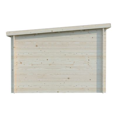 Abri de jardin Klikstrom Belaïa bois naturel surface totale 9,6m²