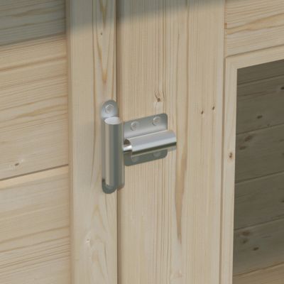 Abri de jardin Klikstrom Belaïa bois naturel surface totale 9,6m²