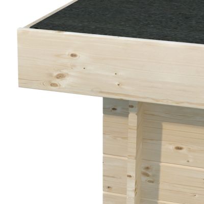 Abri de jardin Klikstrom Belaïa bois naturel surface totale 9,6m²