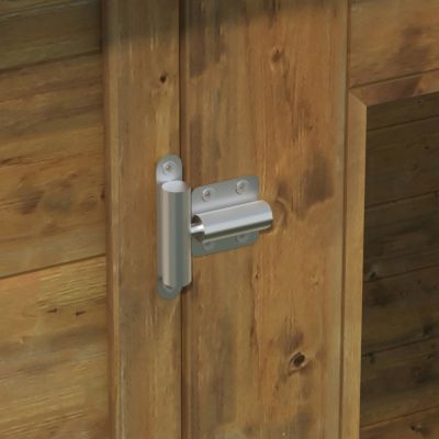 Abri de jardin Klikstrom Belaïa bois traité autoclave marron ép.28 mm toiture monopente surface totale 6.72m²