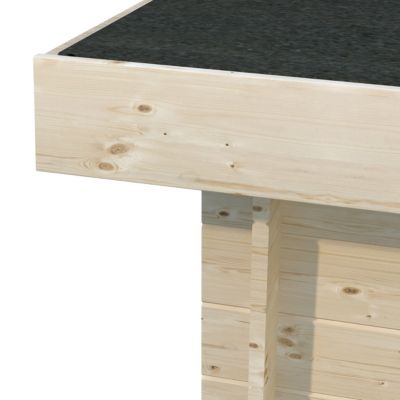 Abri de jardin Klikstrom Mokau bois coloris naturel toiture monopente ép.19 mm surface totale 6m²