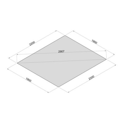 Abri de jardin Klikstrom Mokau bois traité autoclave marron ép.19 mm toiture monopente surface totale 6m²