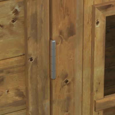 Abri de jardin Klikstrom Mokau sapin blanc du nord traité autoclave marron ép.19 mm surface totale 5,3m²