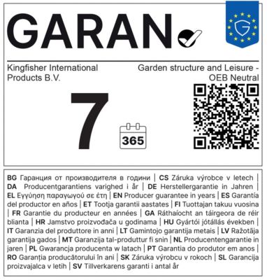 Abri de jardin Klikstrom Oreti bois traité autoclave marron ép.44 mm surface totale 20,33 m²