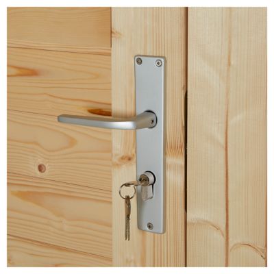 Abri de jardin Klikstrom Taman bois naturel ép.34 mm surface totale 14.12m²