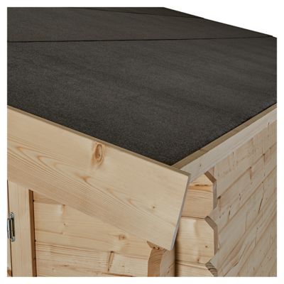 Abri de jardin Klikstrom Taman bois naturel ép.34 mm surface totale 16.5m²