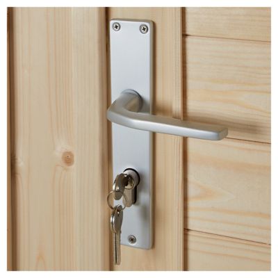 Abri de jardin Klikstrom Taman bois naturel ép.34 mm surface totale 16.5m²