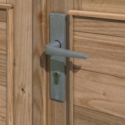 Abri de jardin Klikstrom Taman bois traité autoclave marron ép.34 mm toiture monopente  surface totale 19,5 m²