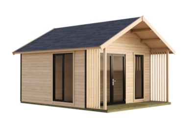 Abri de jardin Lasita Maja Murano 1 en bois surface extérieure totale 26,52m²