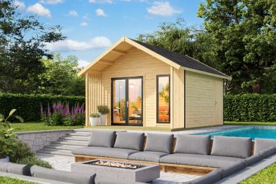 Abri de jardin Lasita Maja Murano 1 en bois surface extérieure totale 26,52m²