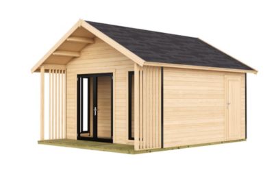 Abri de jardin Lasita Maja Murano 1 en bois surface extérieure totale 26,52m²