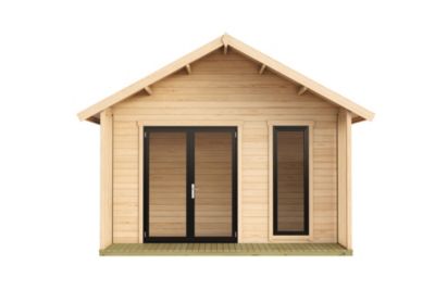 Abri de jardin Lasita Maja Murano 1 en bois surface extérieure totale 26,52m²
