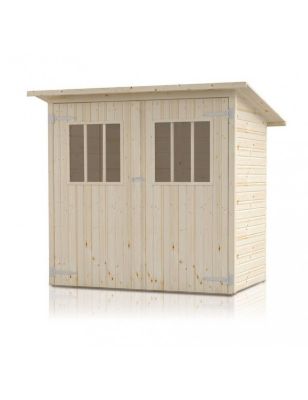 Abri de jardin LUCIOLE en bois épicéa 290x290 cm H. 234 cm-Avec le plancher-290 --290 --Vert-290