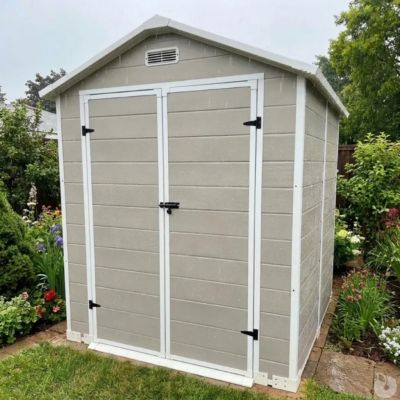 Abri de jardin Lys en plastique  hauteur 212,5 cm- 2 portes 2,97m²