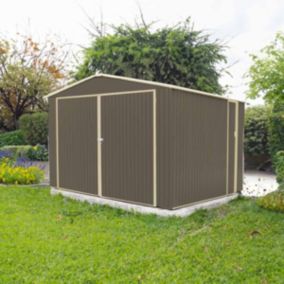 Abri de jardin métal 15,17 m2. + kit d'ancrage inclus