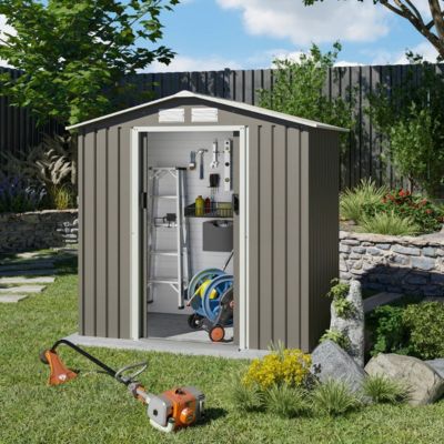 Abri de jardin métal 2,12 m² + kit d'ancrage