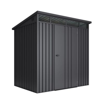 Abri de Jardin Métal 3m² Onyx avec fenêtre - Epaisseur 0.40mm résistant - Serrure de sécurité avec clé - Cabane extérieur