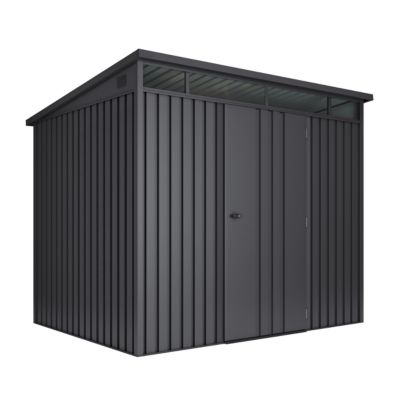 Abri de Jardin Métal 4,5m² Onyx avec fenêtre - Epaisseur 0.40mm résistant - Serrure de sécurité avec clé - Cabane extérieur