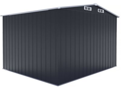 Abri de jardin métal avec porte coulissante "Boston"  8 m²  Gris