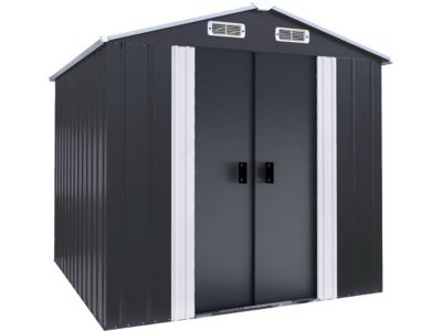 Abri de jardin métal avec portes coulissantes "Boston"  4.12 m²  Gris