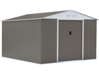 Abri de jardin métal "Dallas"  12.99 m²  Taupe