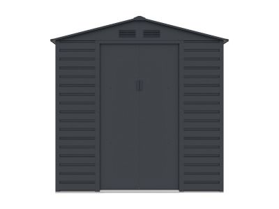 Abri de jardin métal en acier galvanisé - Anthracite - 4,15 m² - ADELMO