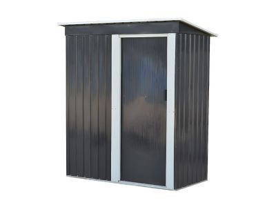 Abri de jardin métal en acier galvanisé gris 1,39 m² - BIRON