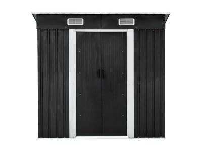 Abri de jardin métal en acier galvanisé gris 2,3 m² - MANSO