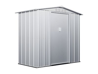 Abri de jardin métal en acier galvanisé gris 2,36 m² - LINUS