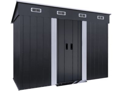 Abri de jardin métal monopente "Denver"  3,32 m²  Gris