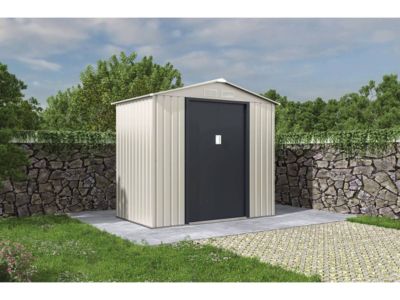 Abri de jardin métal "Nebraska"  4.07 m²  BeigeGris anthracite