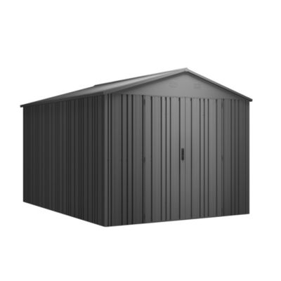 Abri de Jardin Métal Pioneer Y90 - Structure autoportante IronCore - Toit robuste -  Serrure avec clé incluse - 7,94 m²